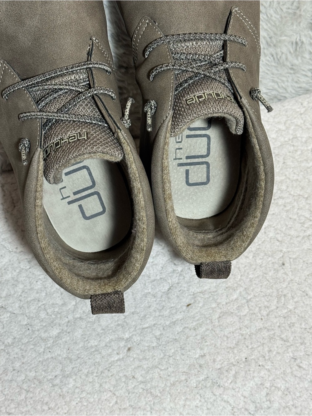 Hey Dude Jo Suede Chukka Boots Shadow Gray Men’s Size 8 - Picture 10 of 15